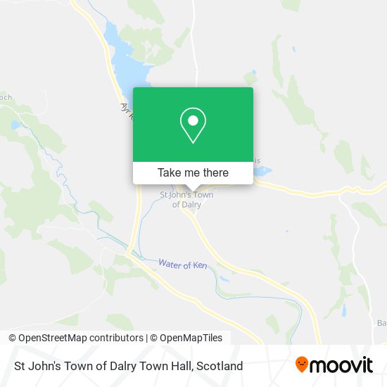 St John's Town of Dalry Town Hall map