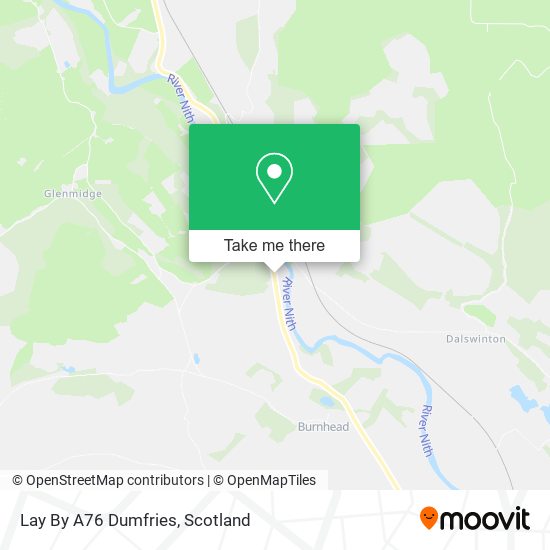 Lay By A76 Dumfries map
