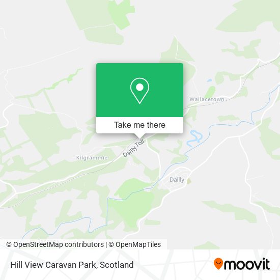 Hill View Caravan Park map