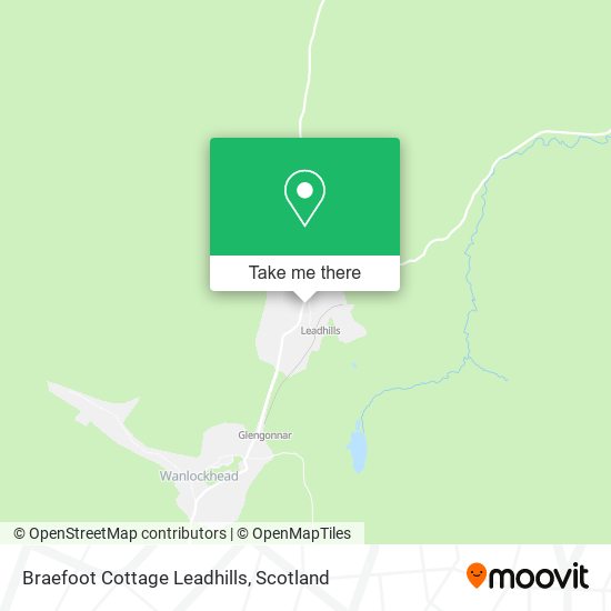 Braefoot Cottage Leadhills map