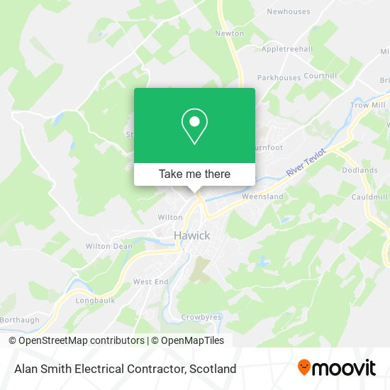Alan Smith Electrical Contractor map