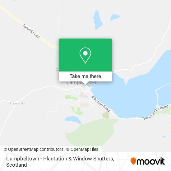 Campbeltown - Plantation & Window Shutters map