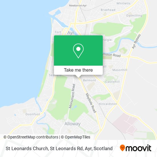 St Leonards Church, St Leonards Rd, Ayr map