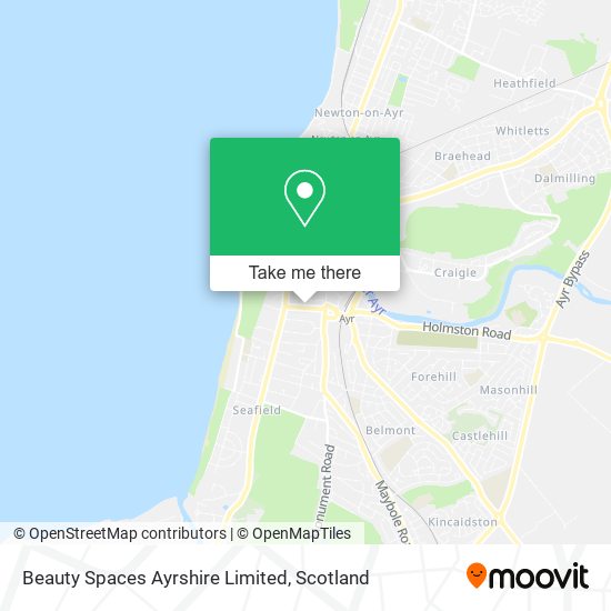 Beauty Spaces Ayrshire Limited map