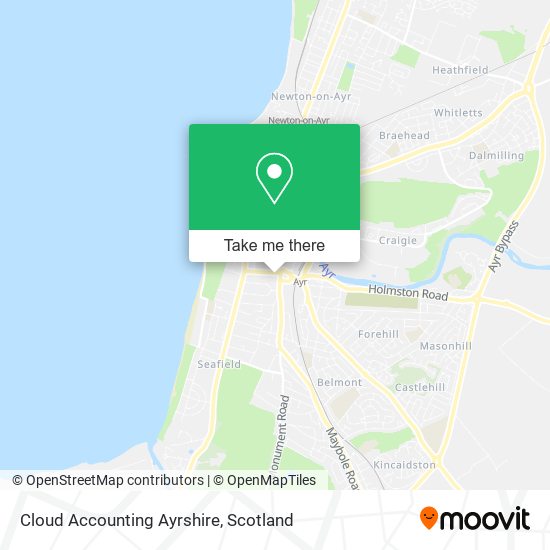 Cloud Accounting Ayrshire map