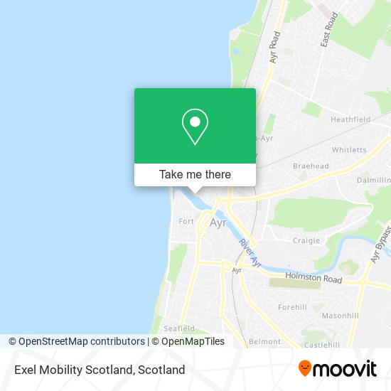 Exel Mobility Scotland map