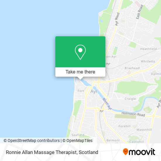 Ronnie Allan Massage Therapist map