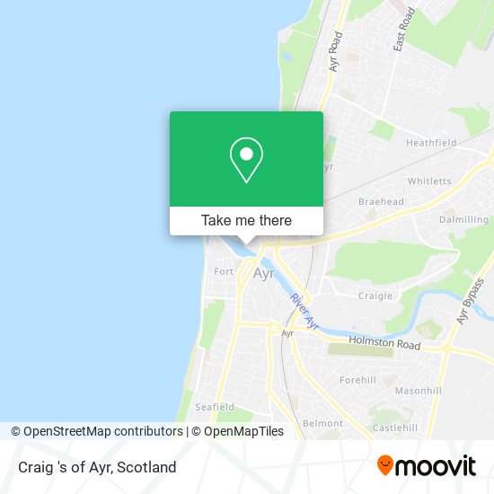 Craig 's of Ayr map