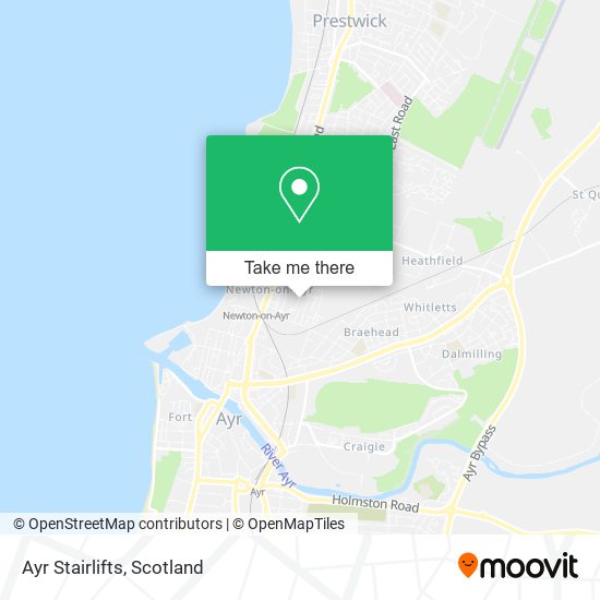 Ayr Stairlifts map