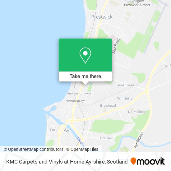 KMC Carpets and Vinyls at Home Ayrshire map