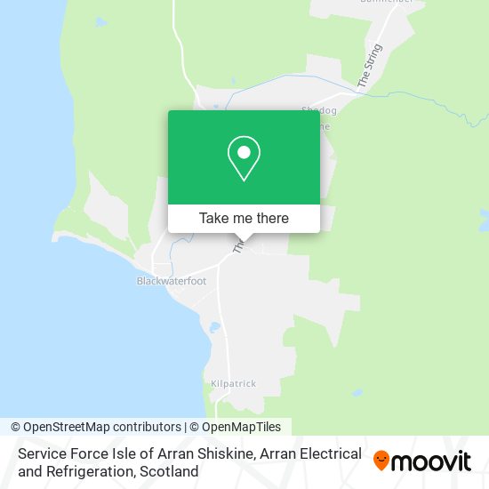 Service Force Isle of Arran Shiskine, Arran Electrical and Refrigeration map