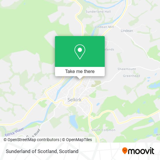 Sunderland of Scotland map