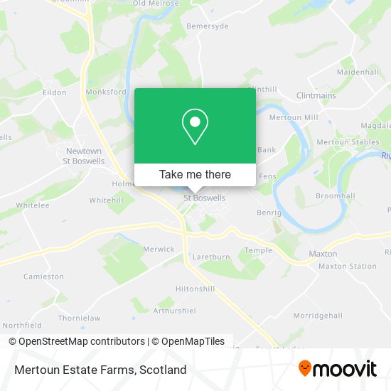 Mertoun Estate Farms map