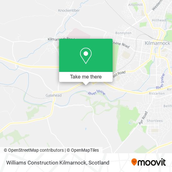 Williams Construction Kilmarnock map