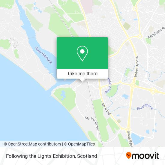 Following the Lights Exhibition map