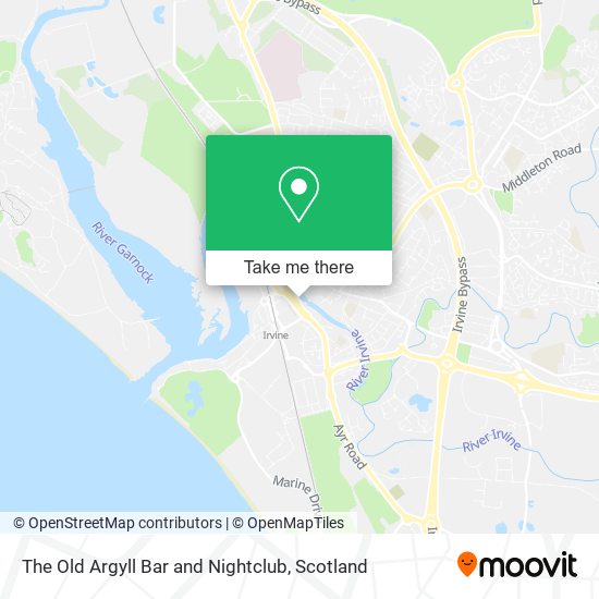 The Old Argyll Bar and Nightclub map