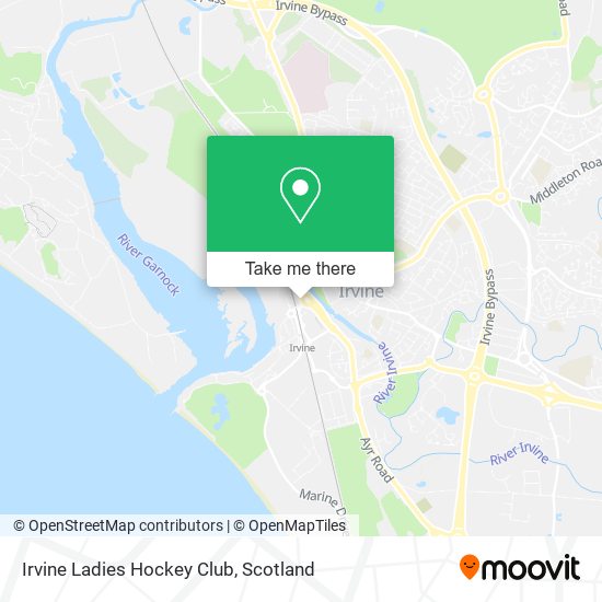 Irvine Ladies Hockey Club map