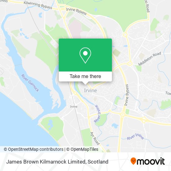 James Brown Kilmarnock Limited map