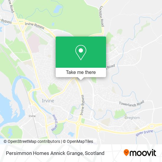 Persimmon Homes Annick Grange map