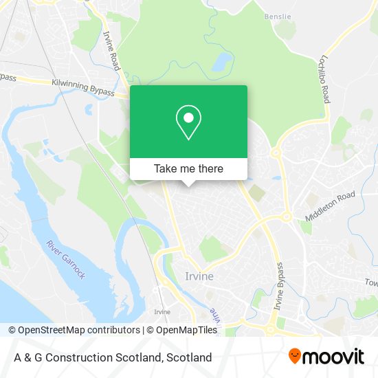 A & G Construction Scotland map