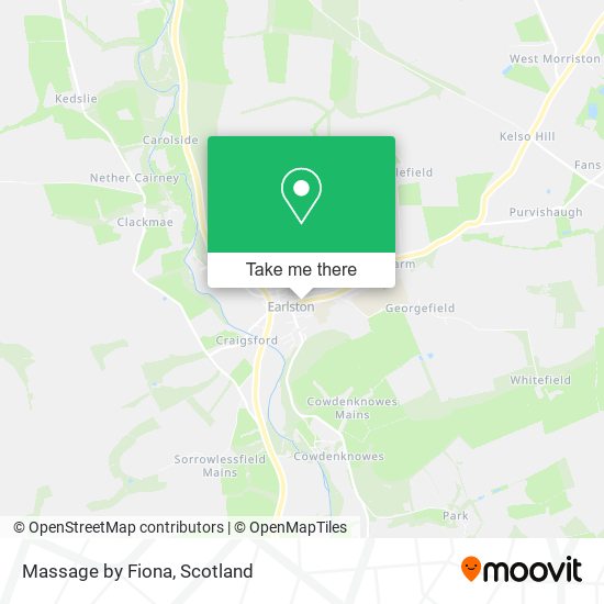 Massage by Fiona map