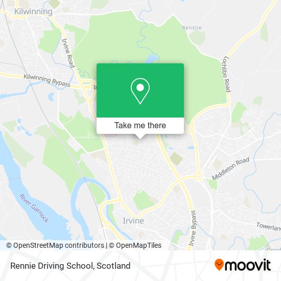 Rennie Driving School map