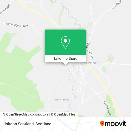 Iskcon Scotland map