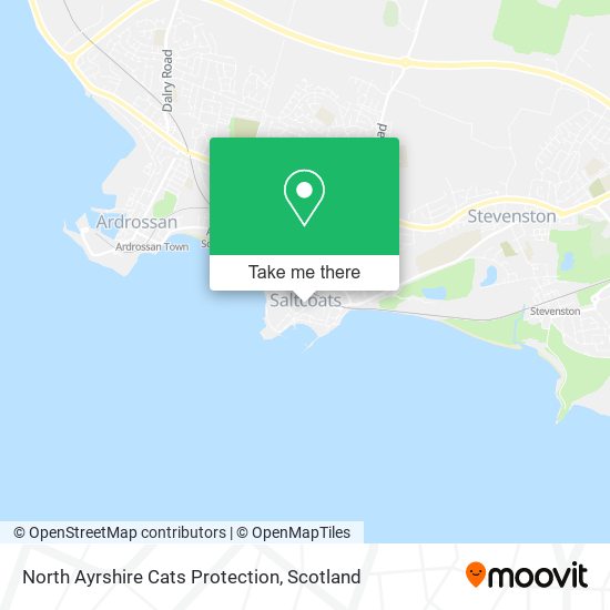 North Ayrshire Cats Protection map