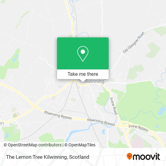 The Lemon Tree Kilwinning map