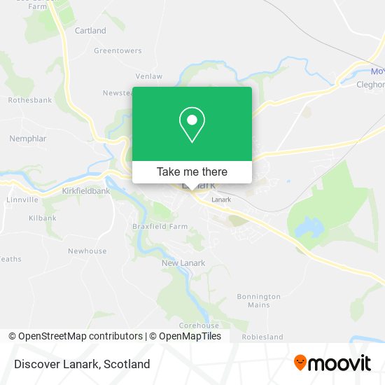 Discover Lanark map