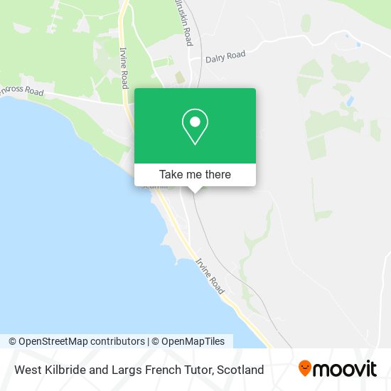 West Kilbride and Largs French Tutor map