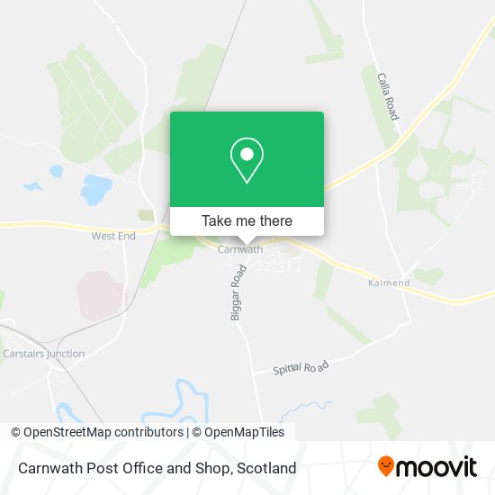 Carnwath Post Office and Shop map
