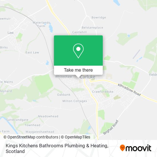 Kings Kitchens Bathrooms Plumbing & Heating map