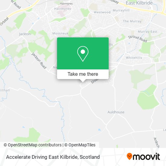 Accelerate Driving East Kilbride map