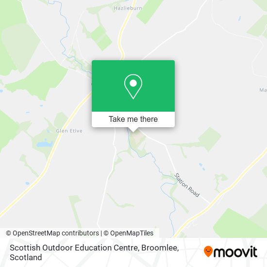 Scottish Outdoor Education Centre, Broomlee map
