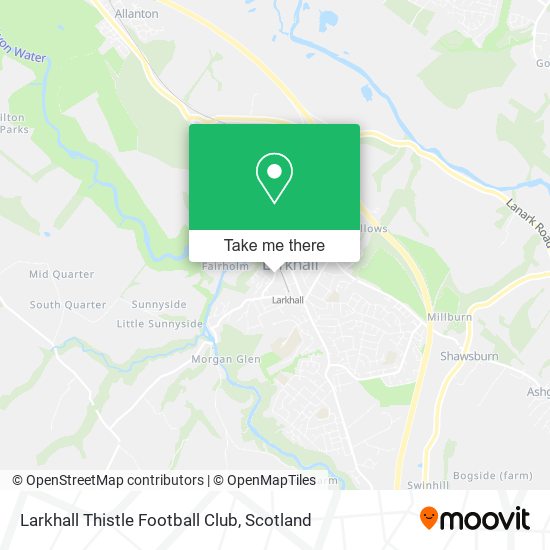 Larkhall Thistle Football Club map