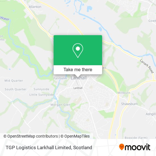 TGP Logistics Larkhall Limited map