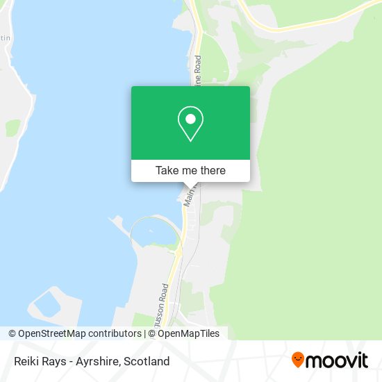 Reiki Rays - Ayrshire map