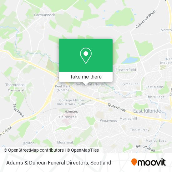 Adams & Duncan Funeral Directors map