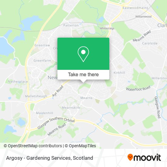 Argosy - Gardening Services map