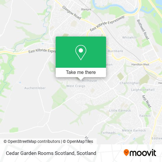 Cedar Garden Rooms Scotland map