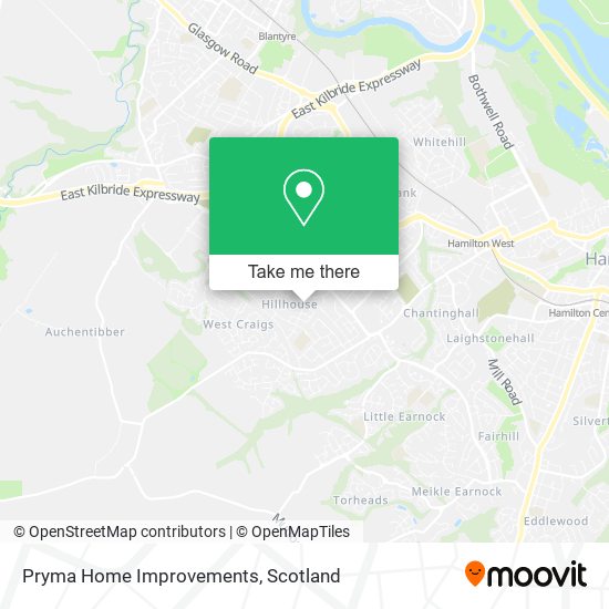 Pryma Home Improvements map