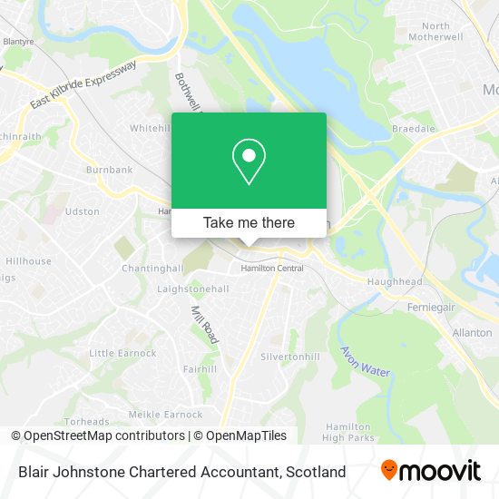 Blair Johnstone Chartered Accountant map