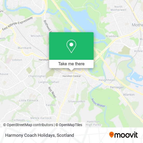 Harmony Coach Holidays map