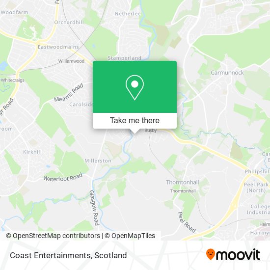 Coast Entertainments map