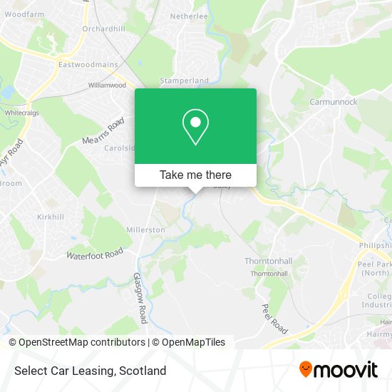 Select Car Leasing map