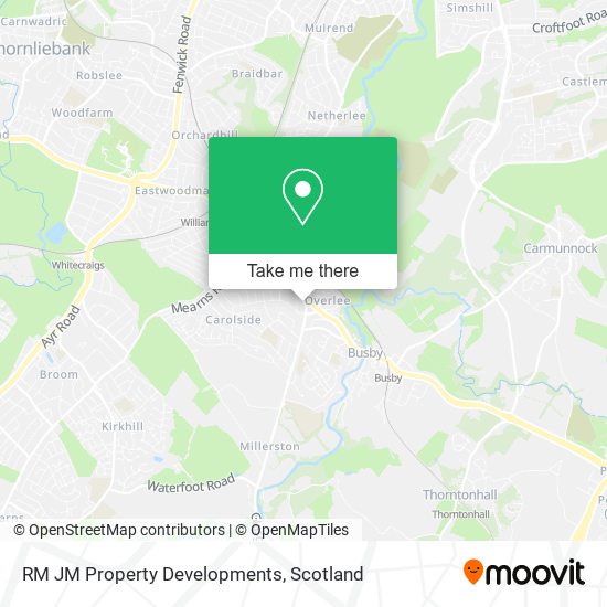 RM JM Property Developments map