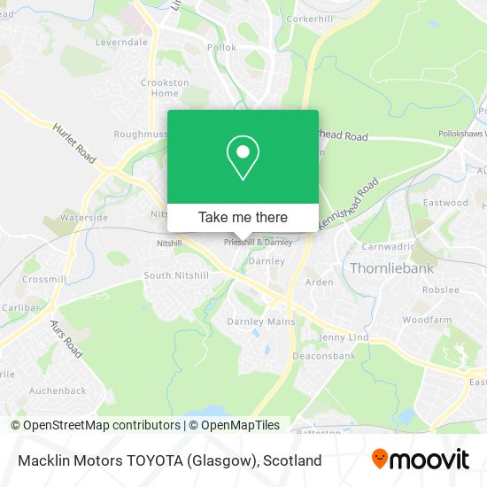 Macklin Motors TOYOTA (Glasgow) map