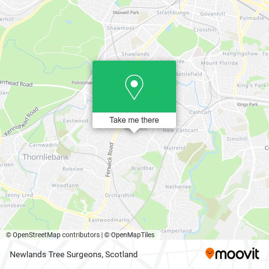 Newlands Tree Surgeons map