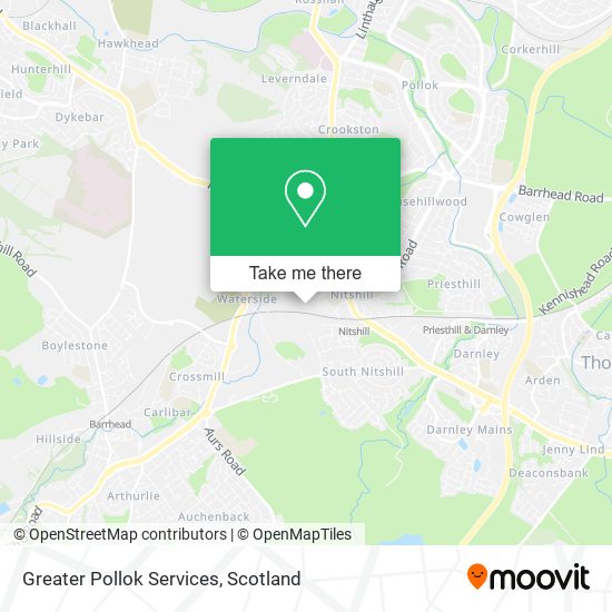 Greater Pollok Services map